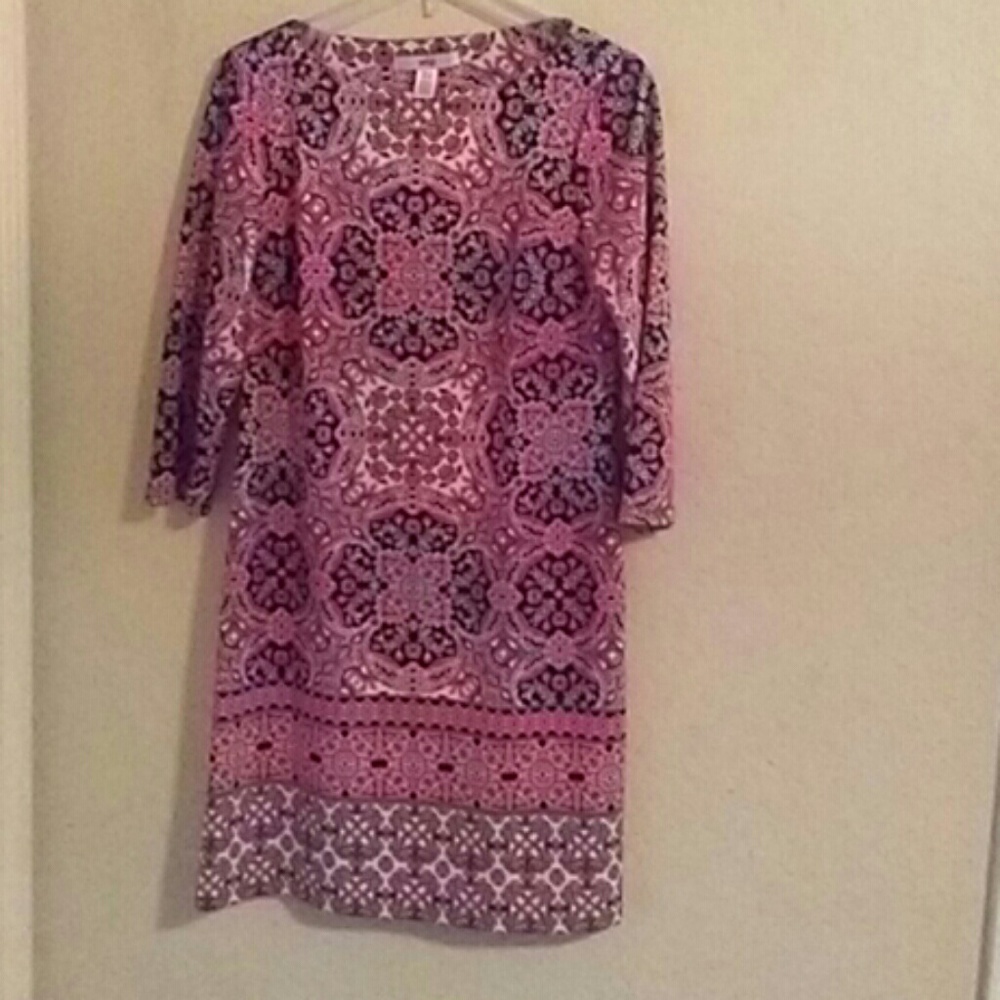 Wisp long sleeved print dress